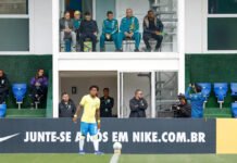 National teams board watches Brazil match at Granja Comary