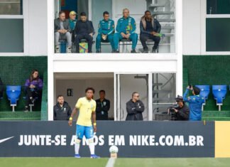 National teams board watches Brazil match at Granja Comary