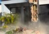 Family watches helplessly as Colombia quake destroys home