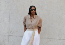 Not Linen, Not Taffeta—Chic Dressers Are All Wearing This Transitional Trouser Trend Into Autumn