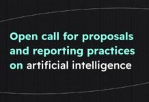 Open call for proposals and reporting practices on artificial intelligence