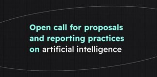 Open call for proposals and reporting practices on artificial intelligence